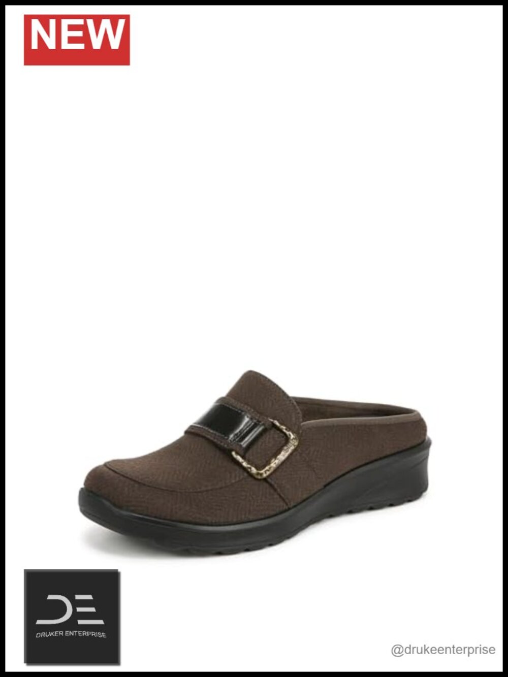 LifeStride Galleria Slip On Comfort Mule Wedge Platform Round Toe